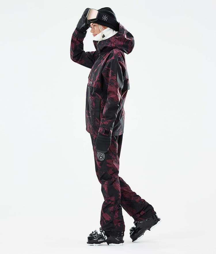 Dope Legacy W 21 Kurtka Narciarska Kobiety Paint Burgundy, Image 5 of 10