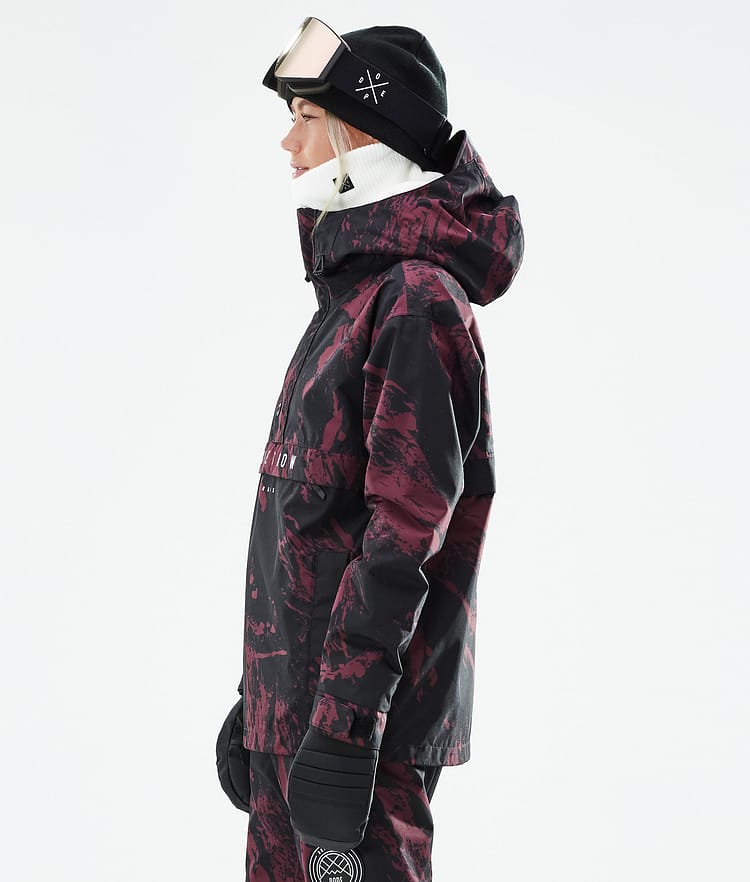 Dope Legacy W 21 Kurtka Narciarska Kobiety Paint Burgundy, Image 7 of 10