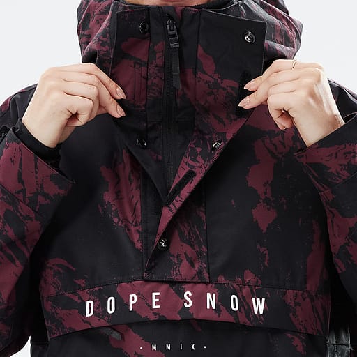 Poloviční zip s dvojitou klopou