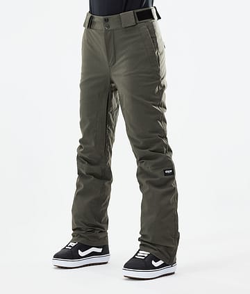 Dope Con W 21 Snowboard Pants Olive Green