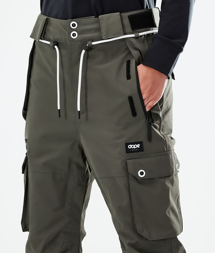 Dope Iconic W 21 Spodnie Narciarskie Kobiety Olive Green, Image 4 of 6