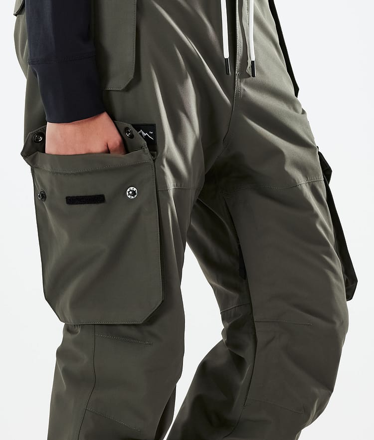 Dope Iconic W 21 Pantalones Snowboard Mujer Olive Green, Image 5 of 6