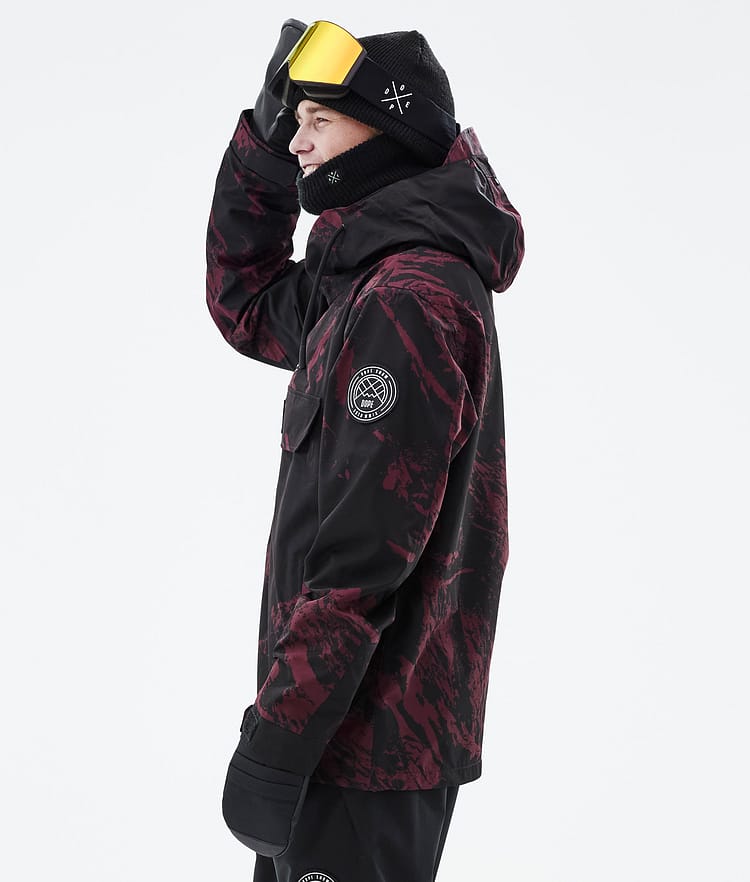 Dope Blizzard 21 Kurtka Snowboardowa Mężczyźni Paint Burgundy, Image 6 of 9