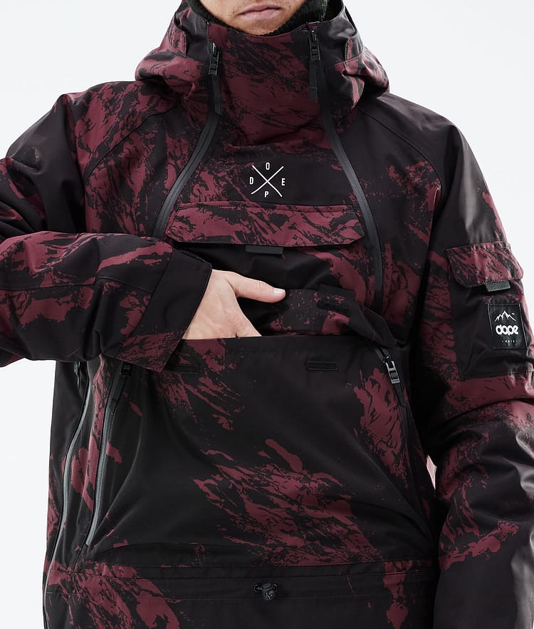 Dope Akin 21 Bunda na Snowboard Pánské Paint Burgundy, Image 10 of 10