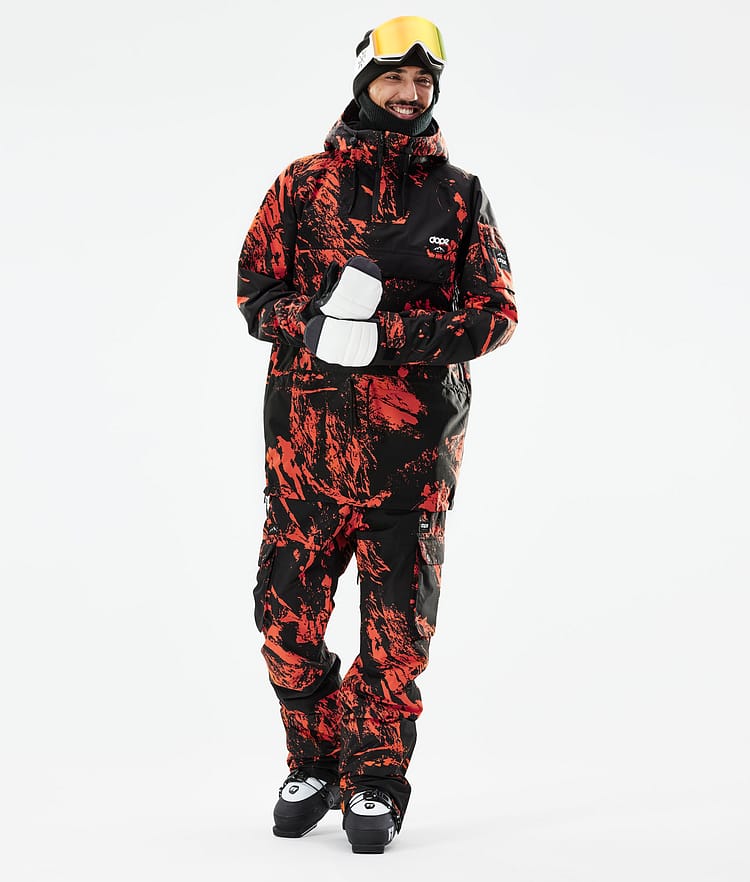 Dope Annok 21 Lyžařská Bunda Pánské Paint Orange, Image 4 of 10