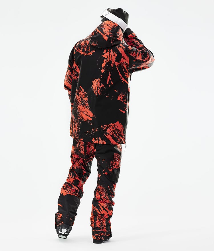 Dope Annok 21 Lyžařská Bunda Pánské Paint Orange, Image 6 of 10