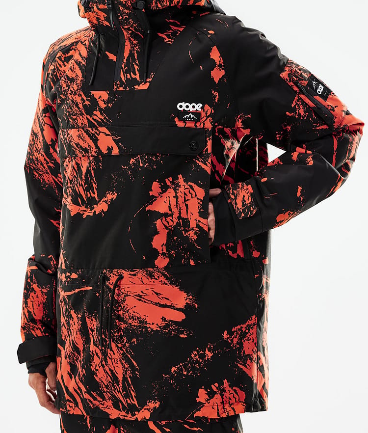 Dope Annok 21 Chaqueta Snowboard Hombre Paint Orange, Image 8 of 10