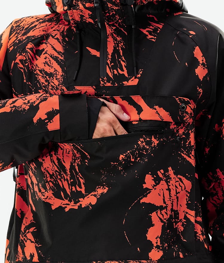 Dope Annok 21 Lyžařská Bunda Pánské Paint Orange, Image 10 of 10