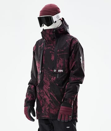 Dope Mojo Ski Jacket Paint Burgundy
