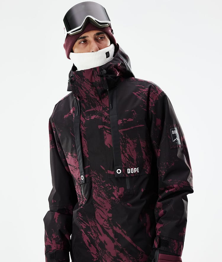 Dope Mojo Lyžařská Bunda Pánské Paint Burgundy, Image 3 of 11