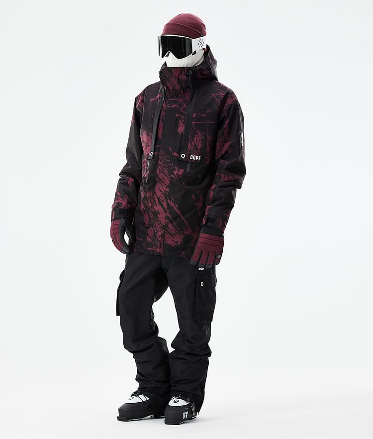 Dope Mojo Lyžařská Bunda Pánské Paint Burgundy, Image 4 of 11