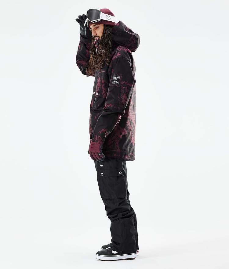 Dope Mojo Chaqueta Snowboard Hombre Paint Burgundy, Image 5 of 11
