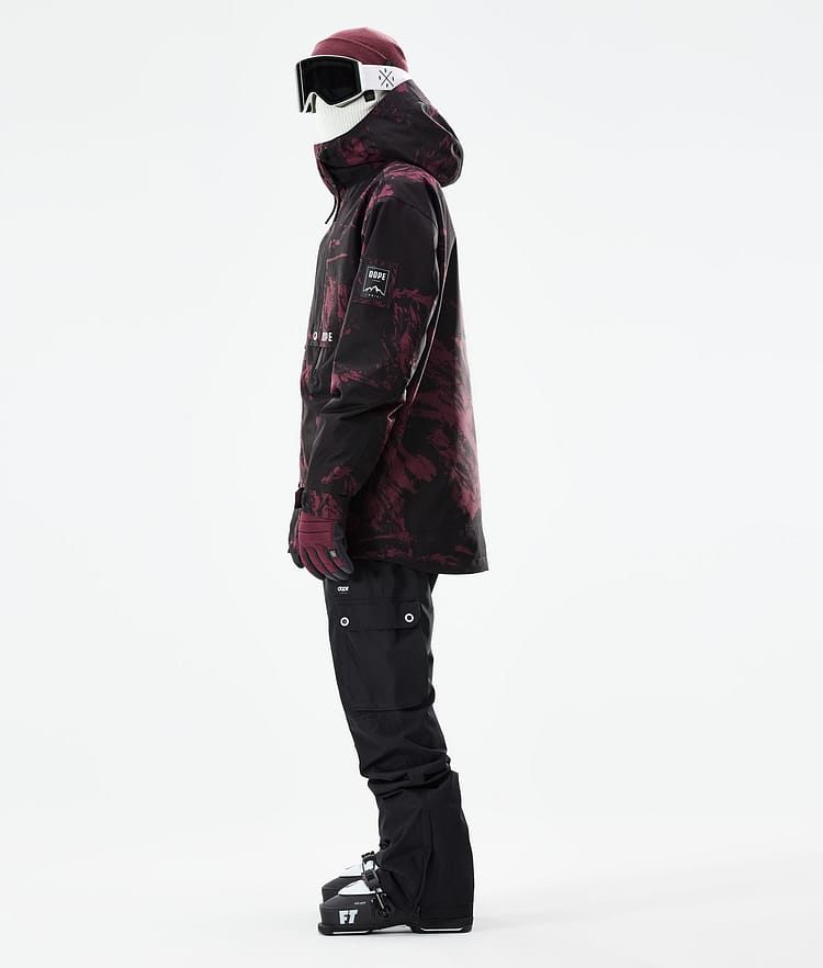 Dope Mojo Lyžařská Bunda Pánské Paint Burgundy, Image 5 of 11