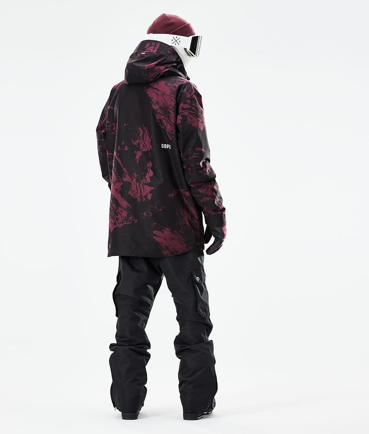 Dope Mojo Lyžařská Bunda Pánské Paint Burgundy, Image 6 of 11