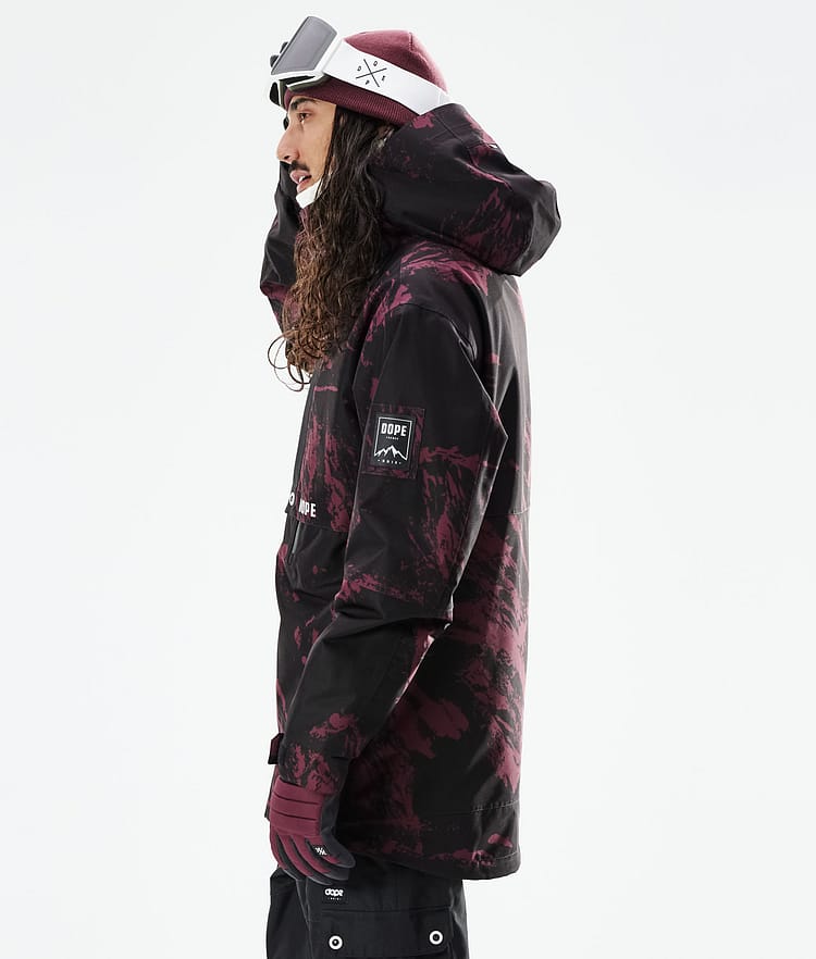 Dope Mojo Chaqueta Snowboard Hombre Paint Burgundy, Image 7 of 11