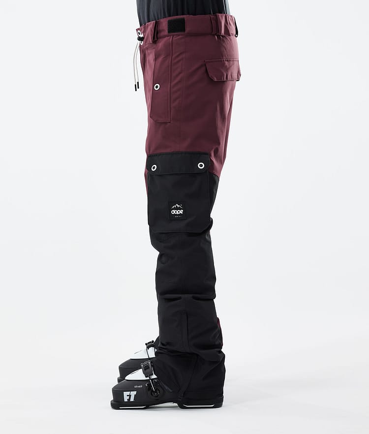 Dope Adept 21 Pantalones Esquí Hombre Burgundy/Black, Image 2 of 6
