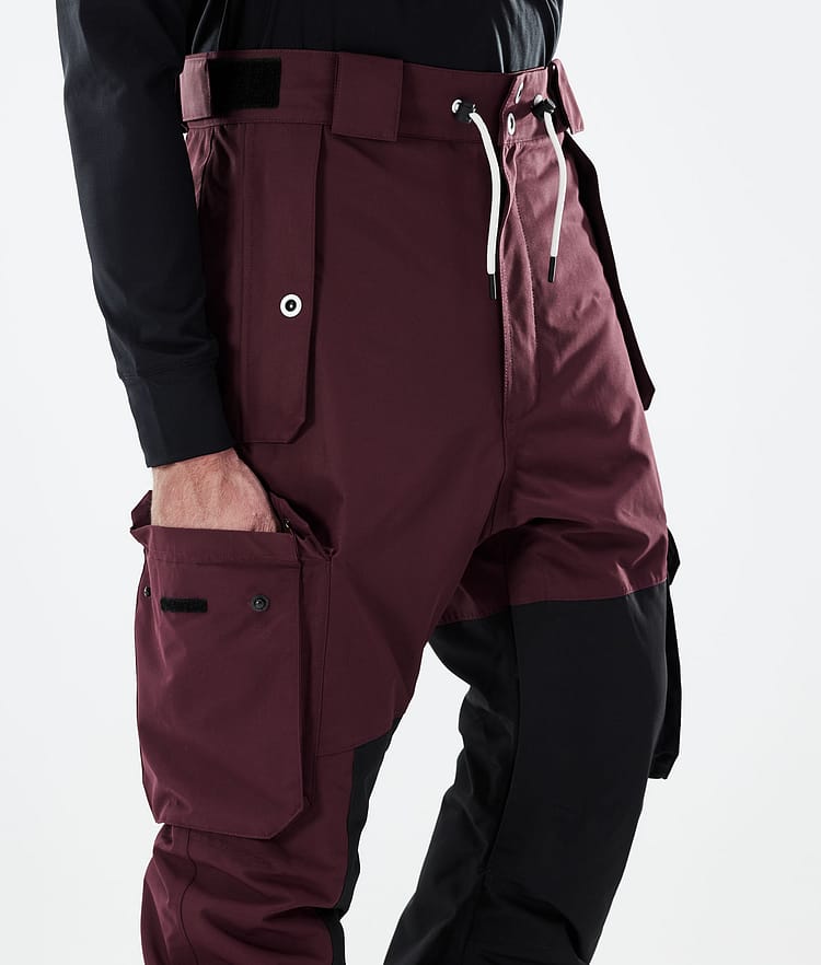 Dope Adept 21 Kalhoty na Snowboard Pánské Burgundy/Black, Image 5 of 6