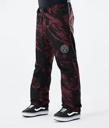 Dope Blizzard 21 Snowboard Pants Paint Burgundy