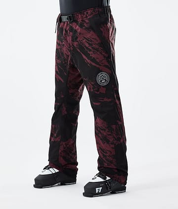 Dope Blizzard 21 Ski Pants Paint Burgundy
