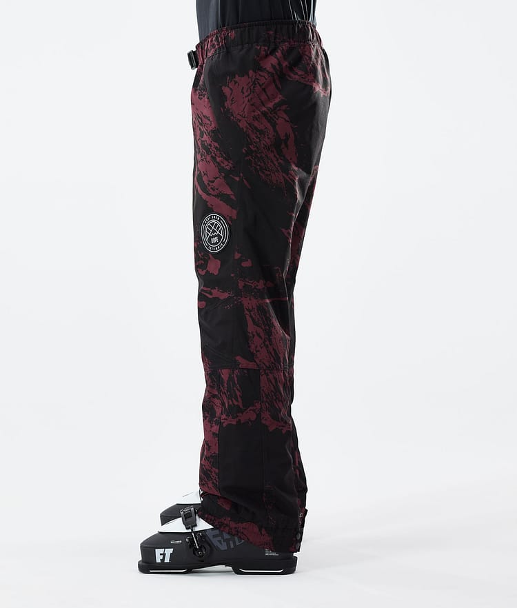 Dope Blizzard 21 Pantalones Esquí Hombre Paint Burgundy, Image 2 of 4