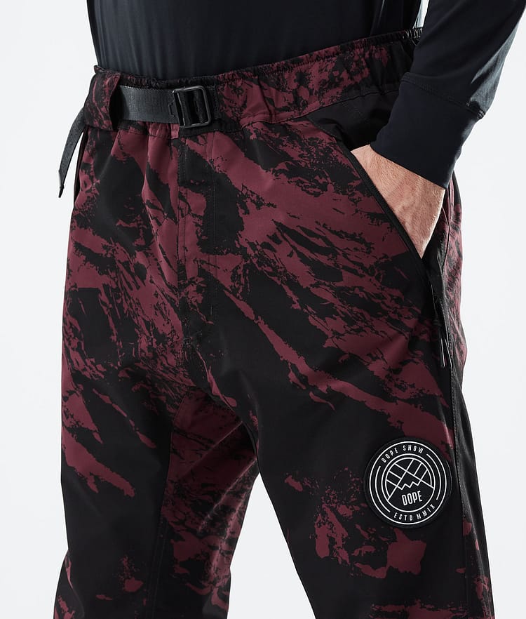 Dope Blizzard 21 Pantalones Esquí Hombre Paint Burgundy, Image 4 of 4