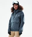 Dope Cyclone W 21 Chaqueta Esquí Mujer Metal Blue