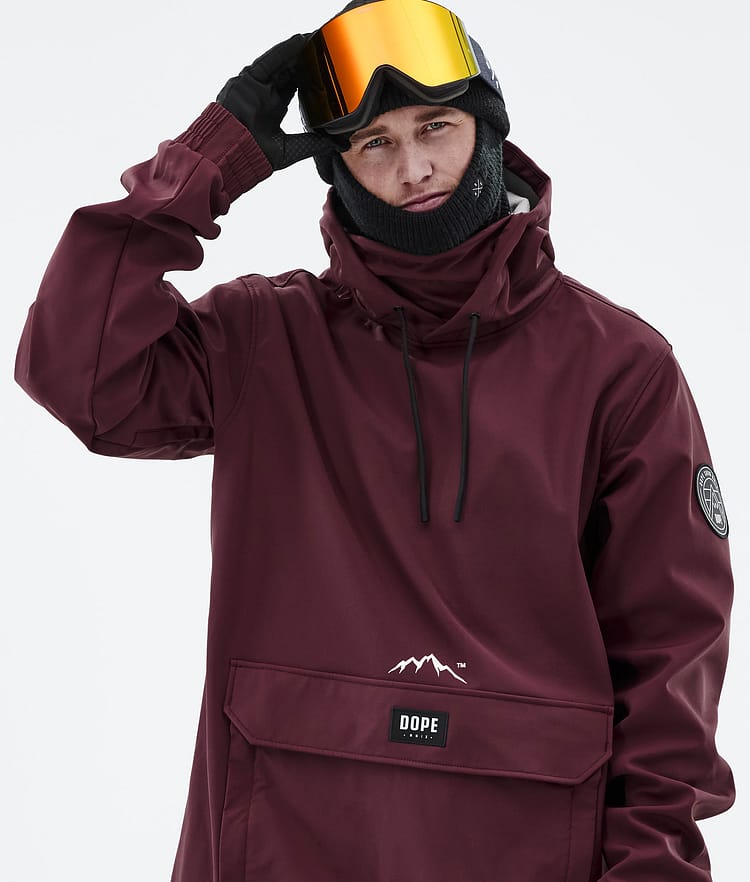 Dope Wylie Bunda na Snowboard Pánské Patch Burgundy, Image 2 of 10