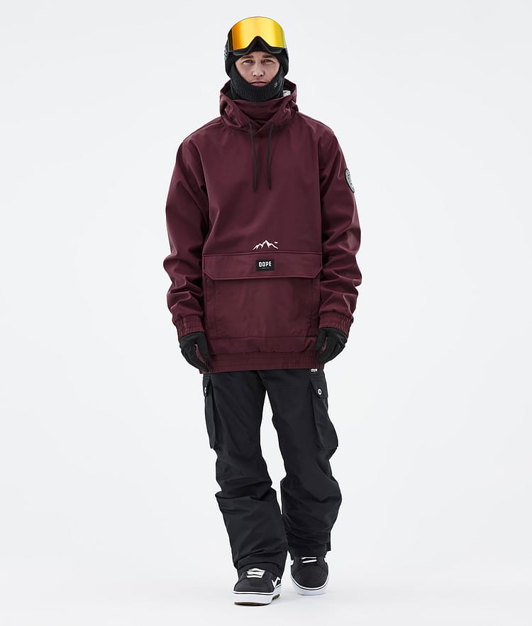 Dope Wylie Bunda na Snowboard Pánské Patch Burgundy, Image 3 of 10