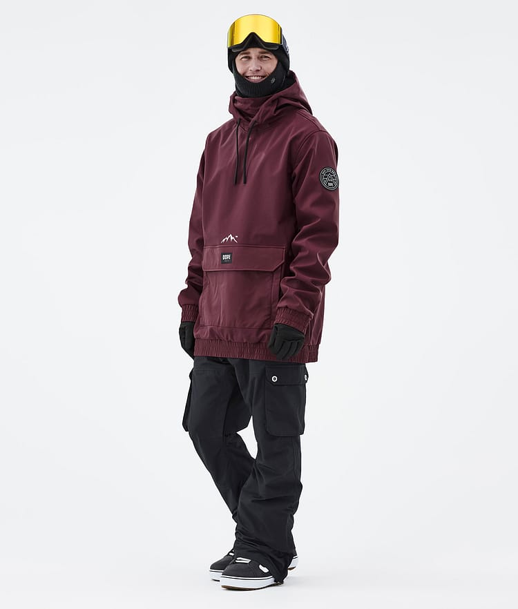 Dope Wylie Bunda na Snowboard Pánské Patch Burgundy, Image 4 of 10