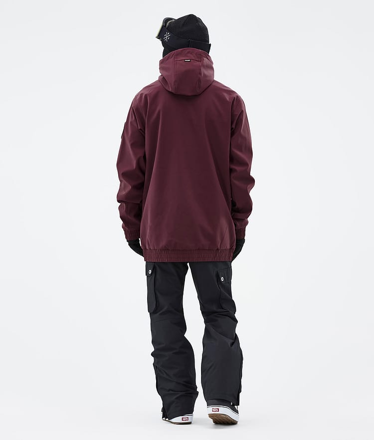 Dope Wylie Bunda na Snowboard Pánské Patch Burgundy, Image 6 of 10