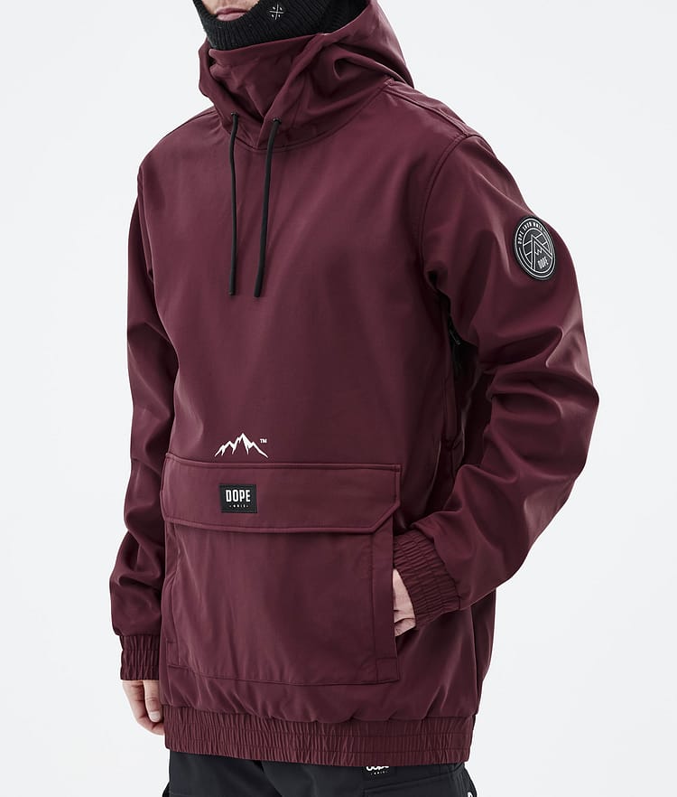 Dope Wylie Bunda na Snowboard Pánské Patch Burgundy, Image 9 of 10