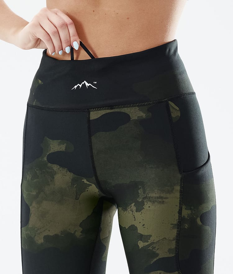 Dope Lofty Tech 22 Leggings Women Green Camo, Image 6 of 8