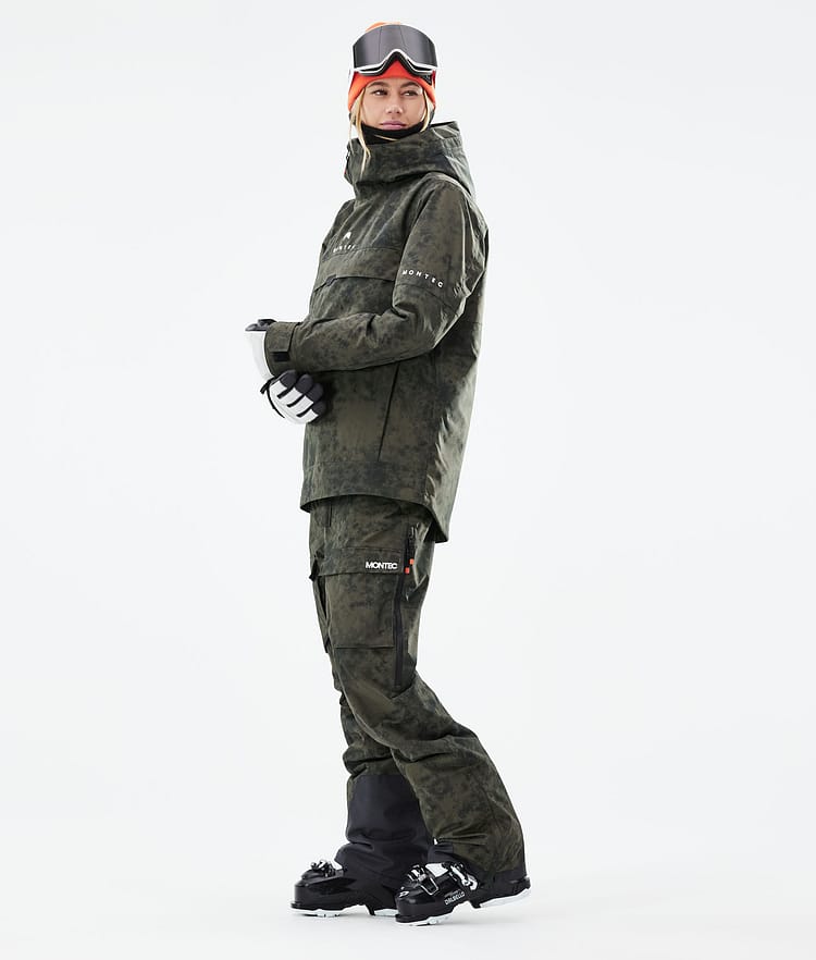 Dune W 21 Kurtka Narciarska Kobiety Olive Green Tiedye, Image 6 of 11