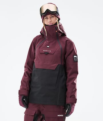 Montec Doom W 21 Snowboard Jacket Burgundy/Black