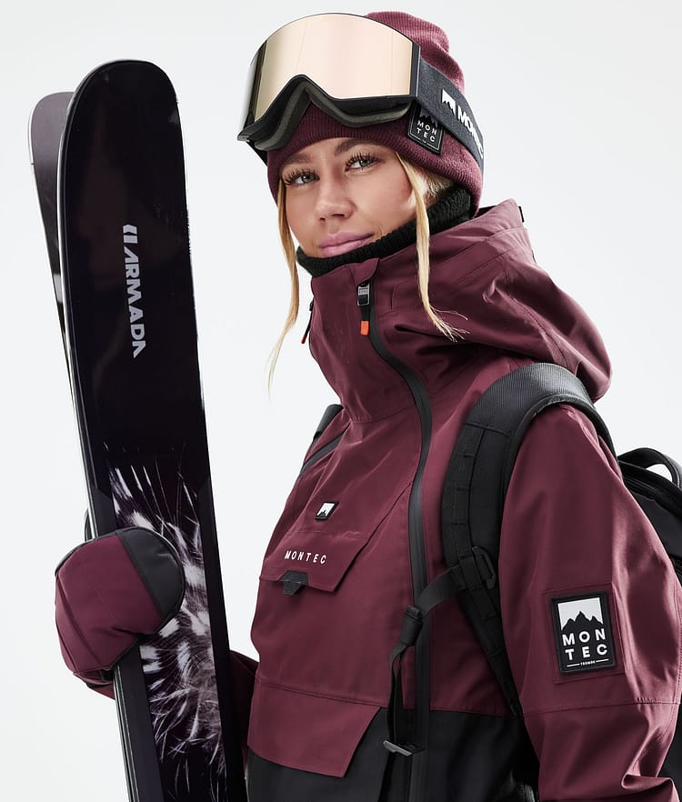 Doom W 21 Lyžařská Bunda Dámské Burgundy/Black, Image 3 of 12