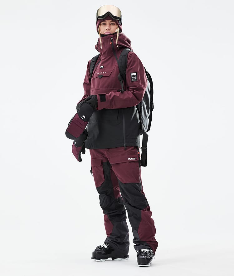 Doom W 21 Lyžařská Bunda Dámské Burgundy/Black, Image 4 of 12