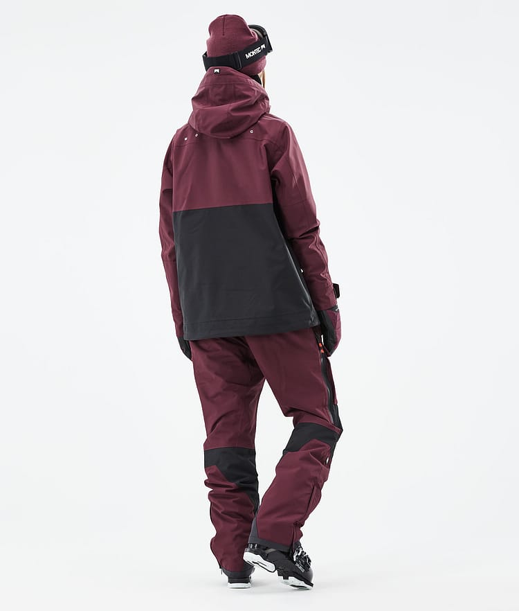 Doom W 21 Lyžařská Bunda Dámské Burgundy/Black, Image 6 of 12