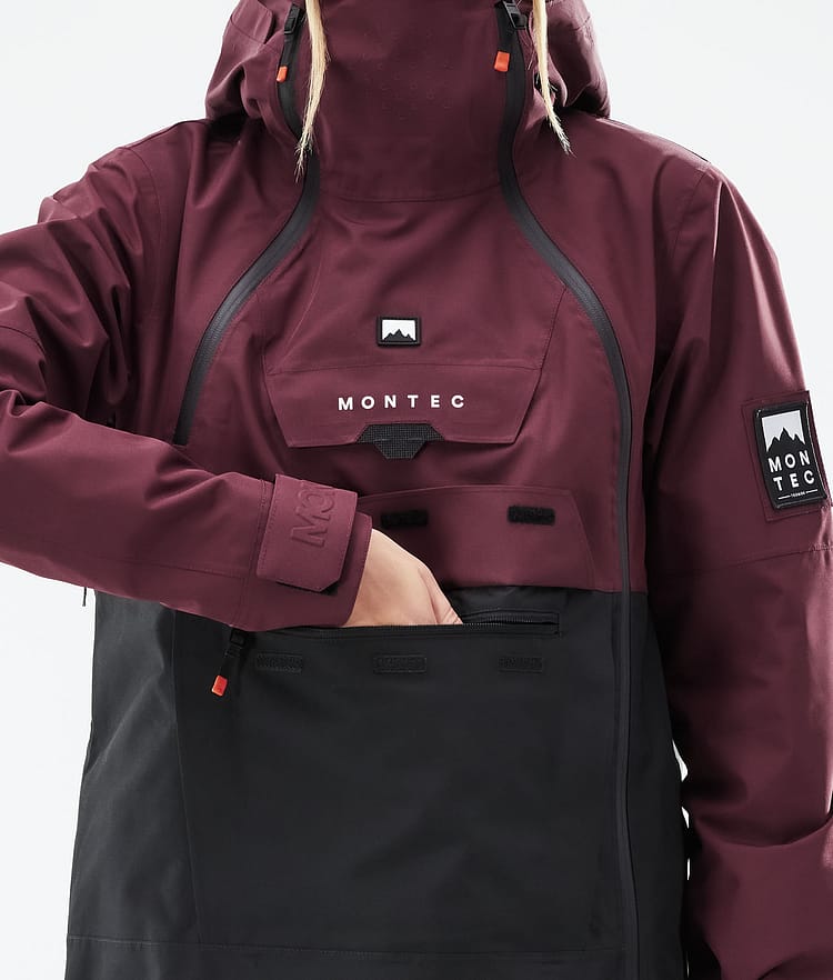 Doom W 21 Lyžařská Bunda Dámské Burgundy/Black, Image 10 of 12