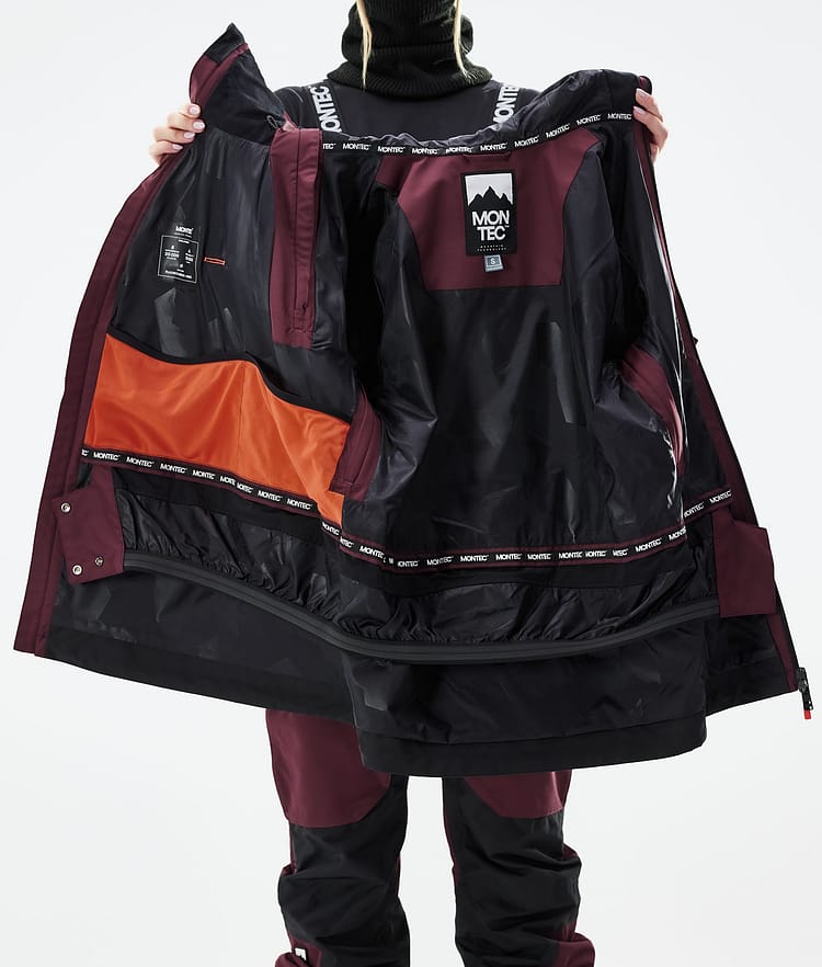 Montec Doom W 21 Chaqueta Snowboard Mujer Burgundy/Black, Image 12 of 12