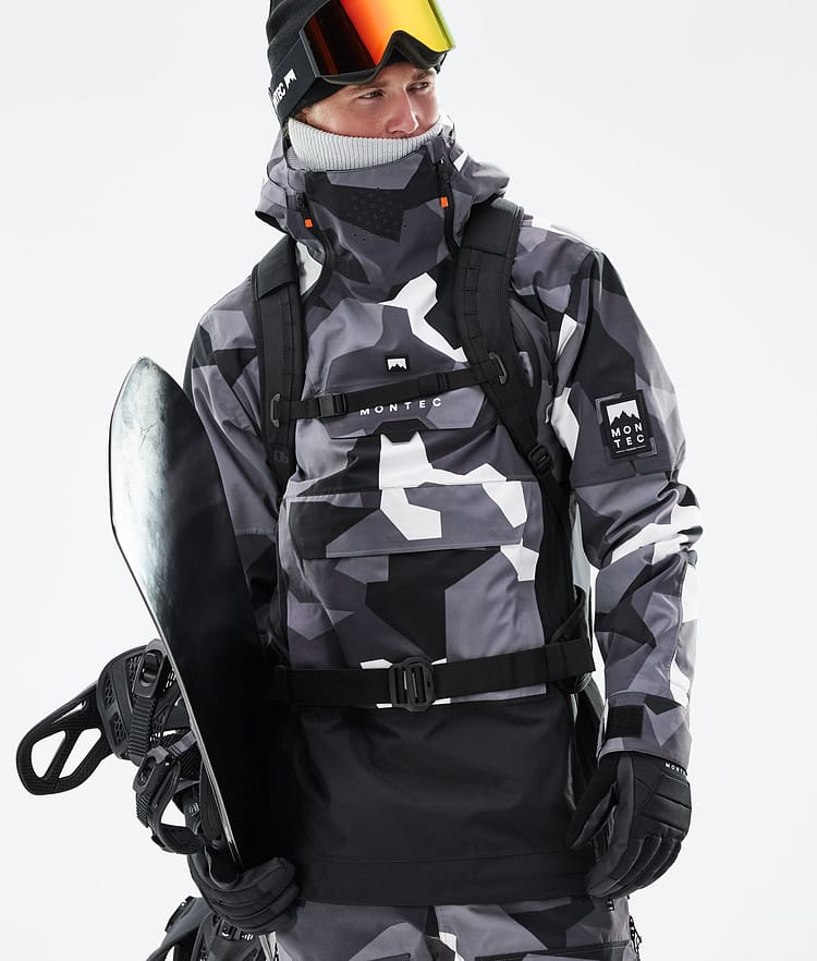 Montec Doom 21 Bunda na Snowboard Pánské Arctic Camo/Black, Image 3 of 11