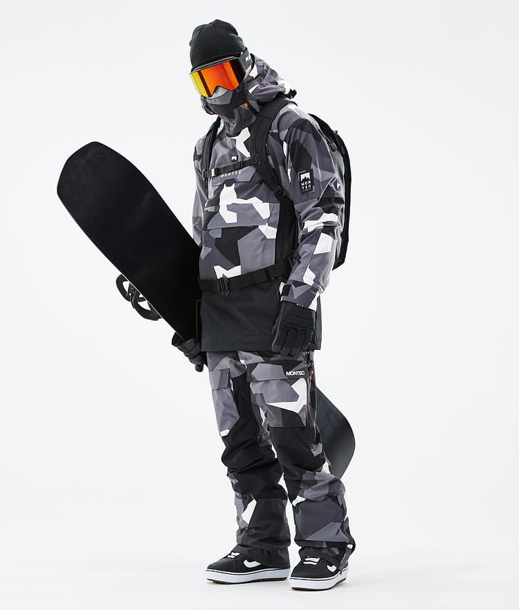 Montec Doom 21 Bunda na Snowboard Pánské Arctic Camo/Black, Image 4 of 11