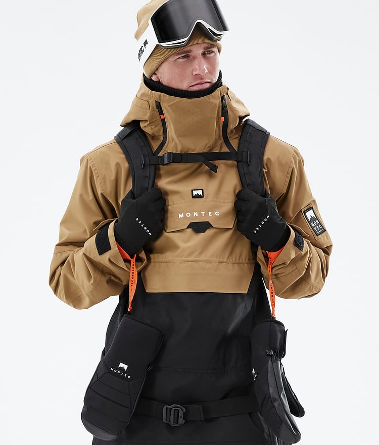 Montec Doom 21 Kurtka Snowboardowa Mężczyźni Gold/Black, Image 2 of 13