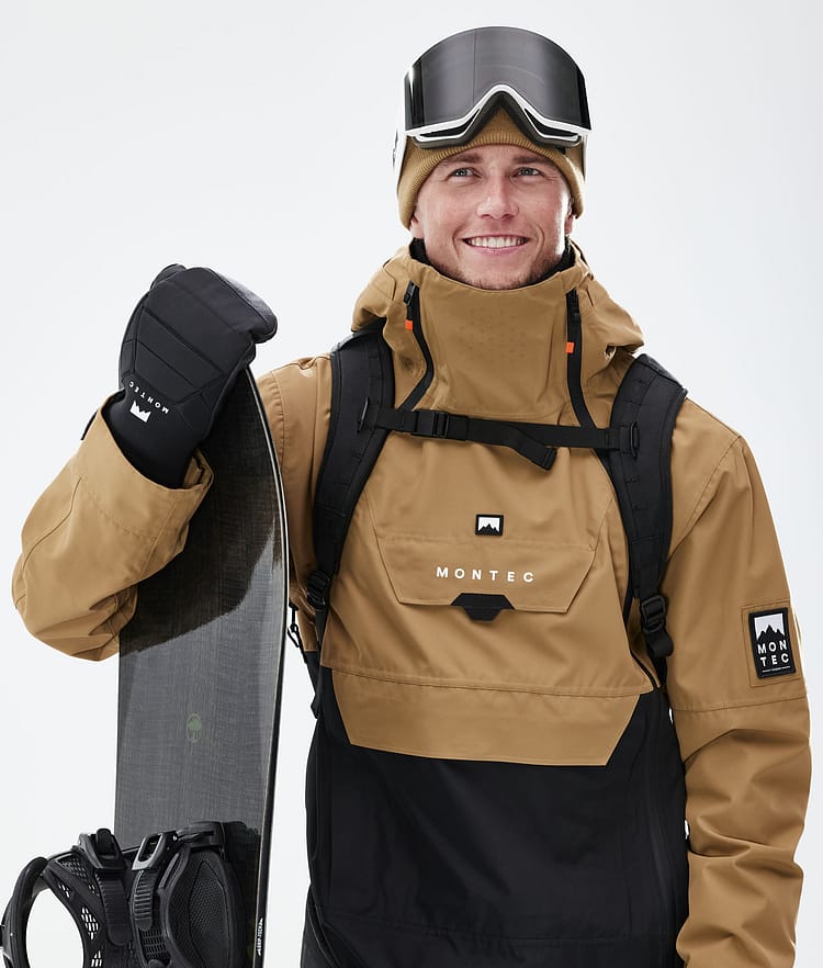 Montec Doom 21 Kurtka Snowboardowa Mężczyźni Gold/Black, Image 4 of 13