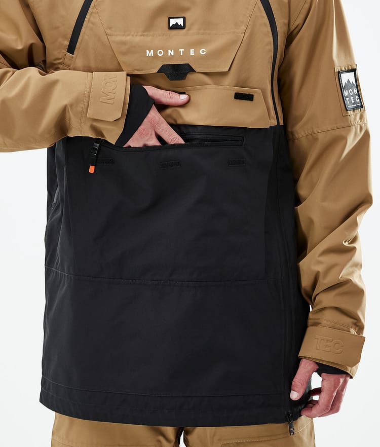 Montec Doom 21 Kurtka Snowboardowa Mężczyźni Gold/Black, Image 11 of 13