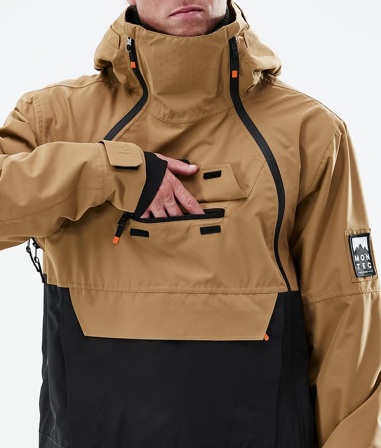 Montec Doom 21 Kurtka Snowboardowa Mężczyźni Gold/Black, Image 12 of 13