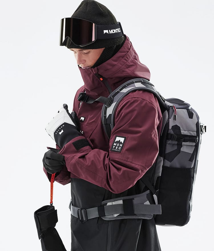 Doom 21 Lyžařská Bunda Pánské Burgundy/Black, Image 3 of 13