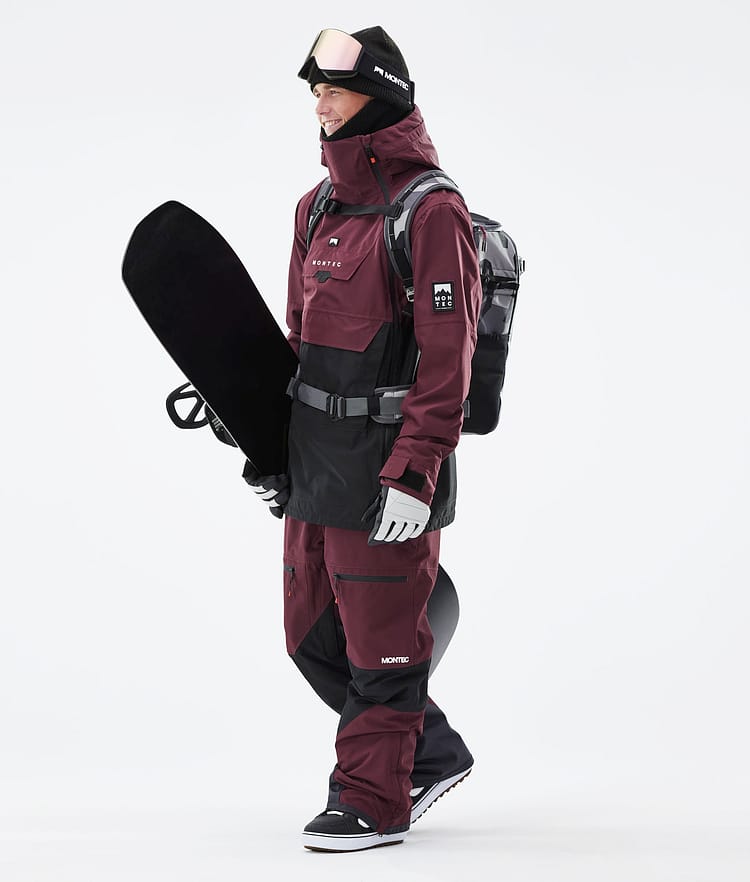 Montec Doom 21 Bunda na Snowboard Pánské Burgundy/Black, Image 5 of 13