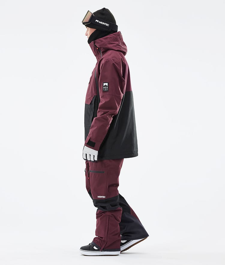 Montec Doom 21 Bunda na Snowboard Pánské Burgundy/Black, Image 6 of 13