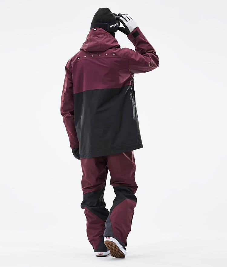 Montec Doom 21 Bunda na Snowboard Pánské Burgundy/Black, Image 7 of 13