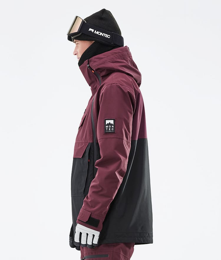 Montec Doom 21 Bunda na Snowboard Pánské Burgundy/Black, Image 8 of 13